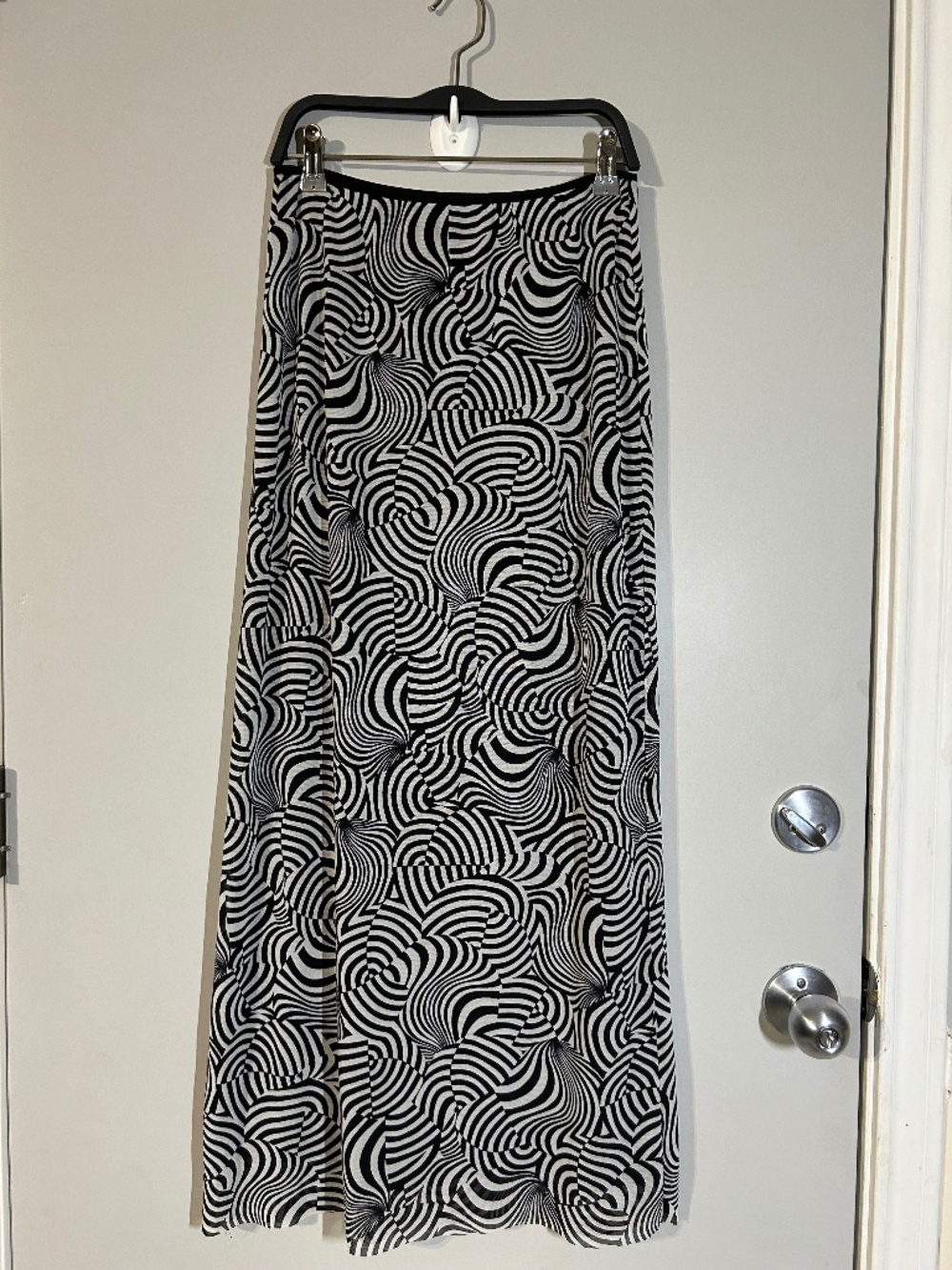 Vivienne Tam Vintage Hypnotic mesh maxi skirt Y2K edgy 90’s chic